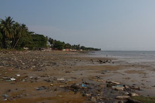 trashed beaches of Libreville