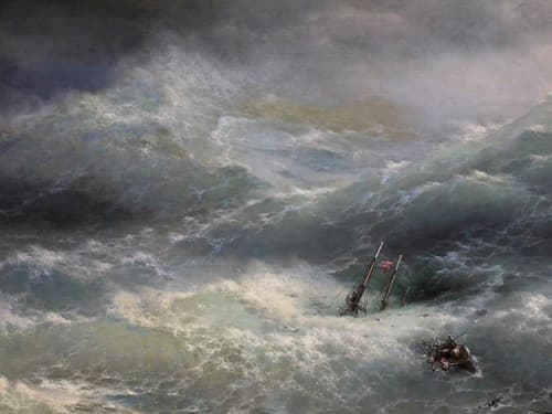 Naufrage dans la peinture