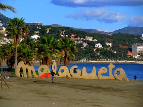 Malagueta Beach, Costa del Sol, Spain