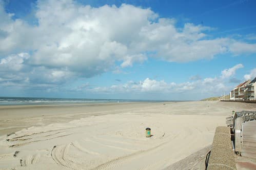 Maree basse a Fort Mahon,Somme-France