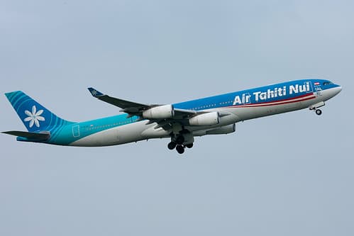 THT A340-300 take off from R/W16R.