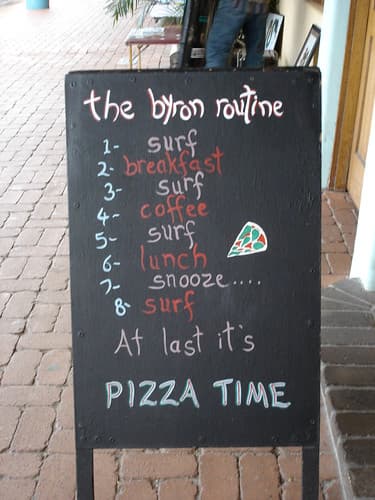 Byron Bay schedule