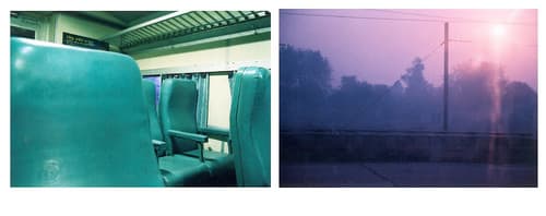India - Kalka Shatabbi Express, New Dehli to Agra. " Sunrise "