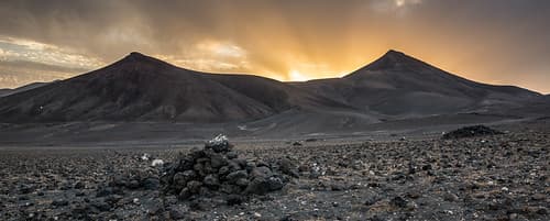 Crepuscular Rays on Lanzarote