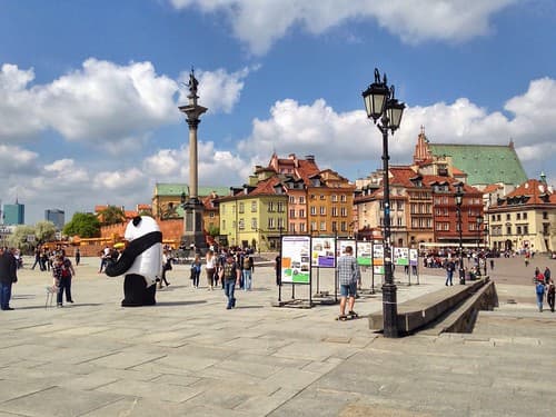 Castle Square/plac Zamkowy w Warszawie