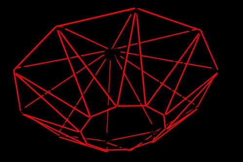 Diamond ceiling light
