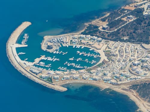 Port de Plaisance de Gammarth au nord de Tunis