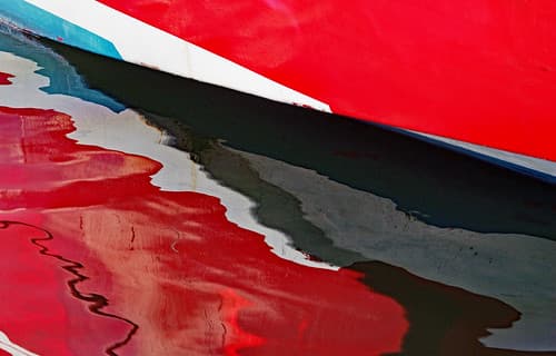 Abstract Boat Reflection