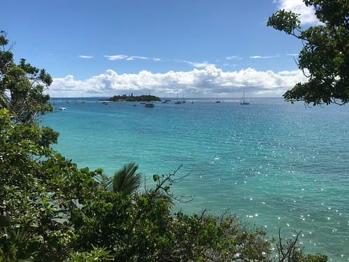 Anchored at Ilet Gosier, Guadeloupe