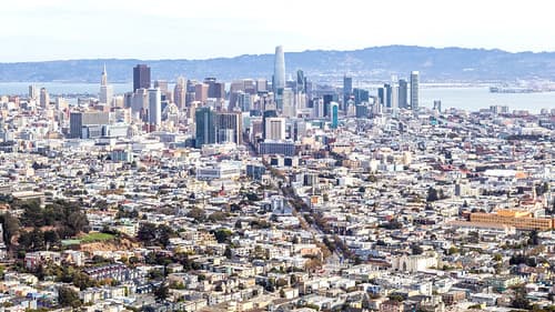 The city vu de Twin peaks