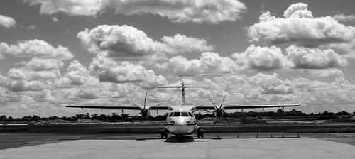 clouds and airplane
