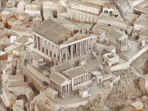 Maquette de Rome (musée de la civilisation romaine, Rome)