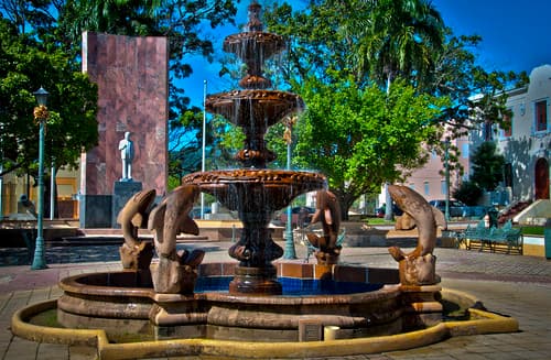 Fountain in Fajardo, Puerto Rico