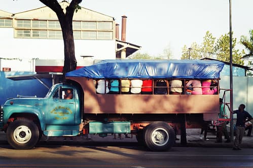 The bus in Santiago de Cuba
