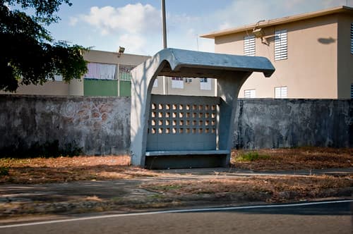 Bus Stop in Guayama, Puerto Rico
