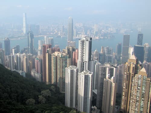 Hong Kong Island and Kowloon from The Peak