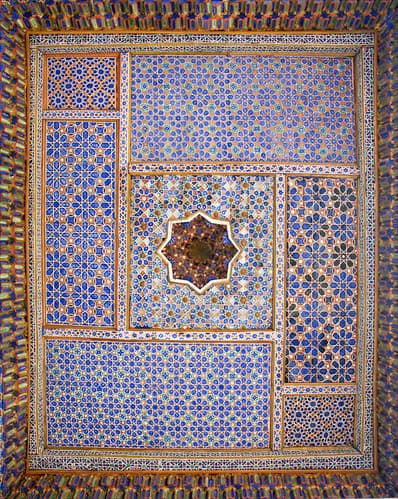Décor de la mosquée Khodja Akhrar (Samarcande, Ouzbékistan)
