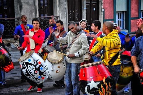 Street Drummers, Montevideo, Uruguay