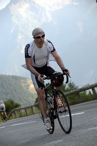 Climbing the Alpe d'Huez