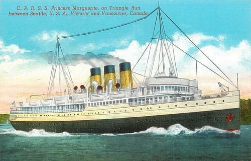 Postcard: CPR SS Princess Marguerite, 1930s