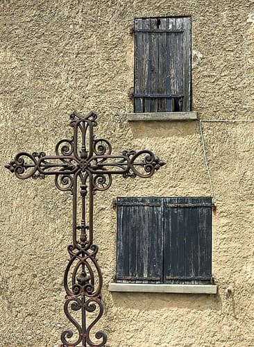 Iron cross, Tourtour, Var, Provence, France