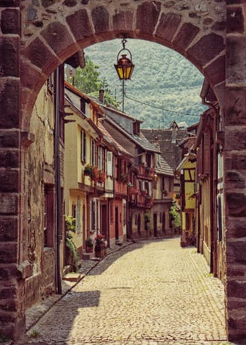 Alsatian Street, Kaysersberg, France
