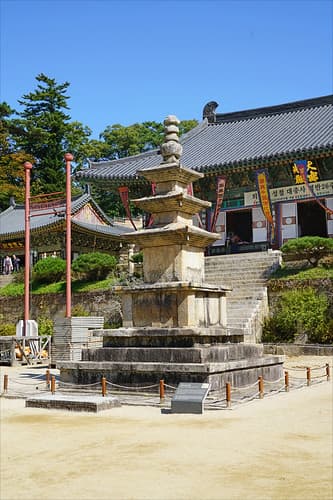 La  pagode du temple Haein-sa (Gyeongsangnam-do, Corée du sud)