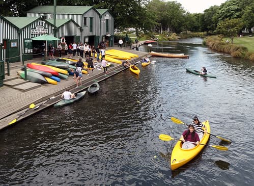 Afloat on the Avon NZ.