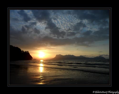 Coucher de soleil sur le Bako National Park- Sarawak- Borneo- Malaisie- Malaysia