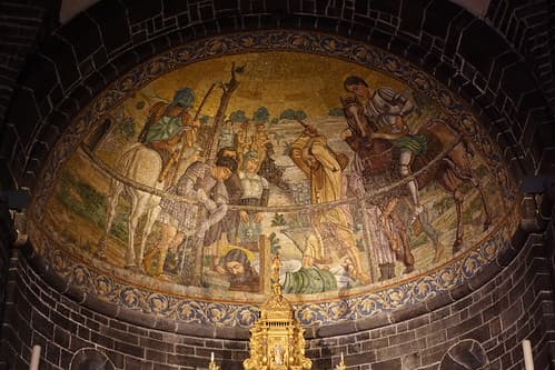 Beheading of Saint James @ Mosaic @ Basilica di San Giacomo @ Bellagio