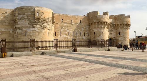 Égypte, Alexandrie, Al Gomrok, Fort Qaitbey