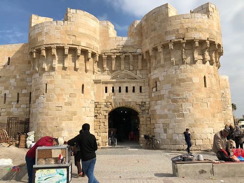 Égypte, Alexandrie, Al Gomrok, Fort Qaitbey