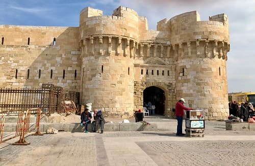 Égypte, Alexandrie, Al Gomrok, Fort Qaitbey