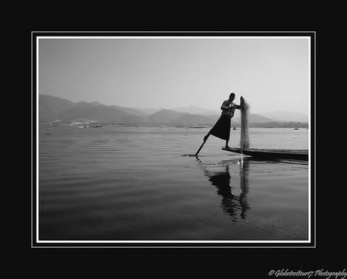 Pêcheur Intha- Lac Inle- Myanmar ex Birmanie- Burma