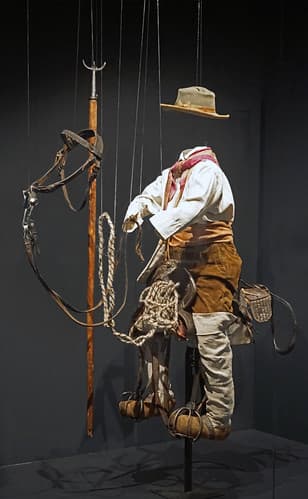 Gardian en selle, vitrine MNATP (Centre Pompidou Metz)