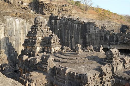 Le temple de Kailasha (Ellora, Inde)