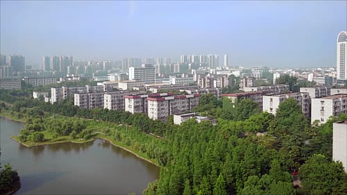 Le quartier de Zhongnan (Wuhan, Chine)