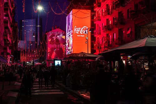 Colourful Corso Garibaldi in fashion city Milan, Italy