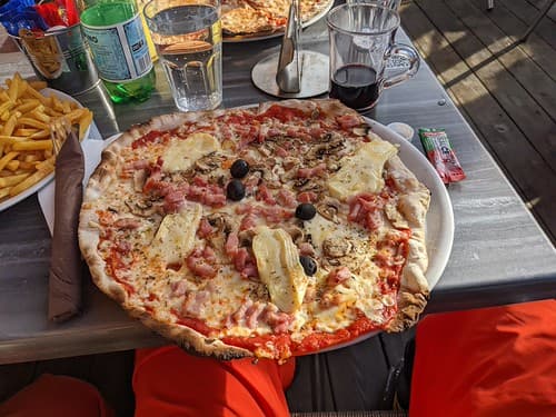 My Savoyard pizza, Les Gets, France