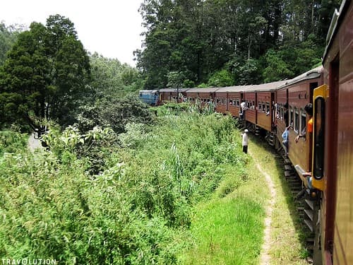 Train ride through the Hill Country, Sri Lanka
