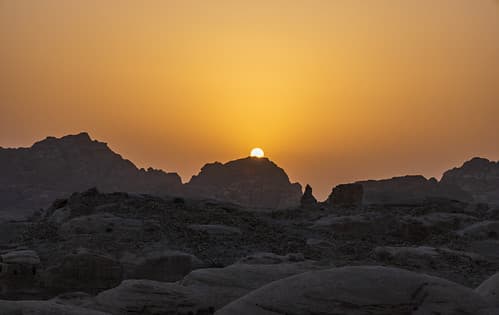 Sunset at Wadi Musa