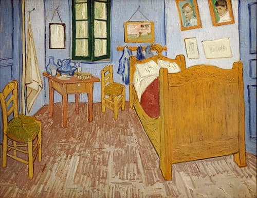 "La Chambre de Van Gogh à Arles" de Van Gogh (Musée du Louvre, Paris)