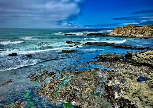Tidepools & clouds, SLO county North Coast