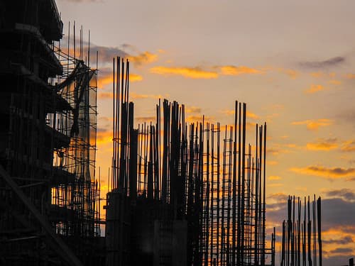 2023 (challenge No. 3 - old unpublished pics ) - Day 138 - Scaffoldiing at dusk, Nairobi, Knya 2014