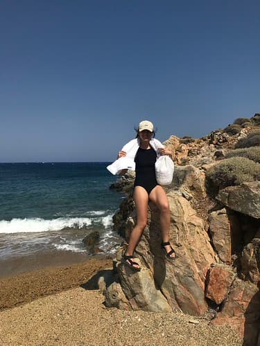 Asian Amateur Tiffany - Sexy Black Swimsuit and Bikini on Serifos Coast