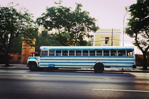The bus in Santiago de Cuba