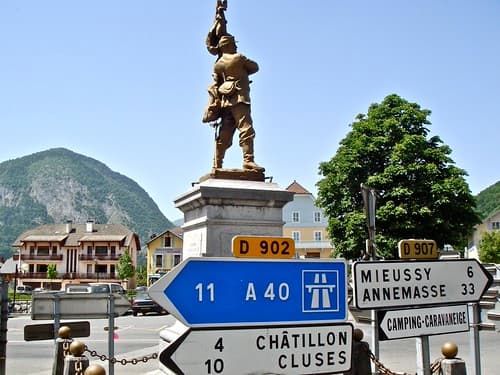 On the way to Megève