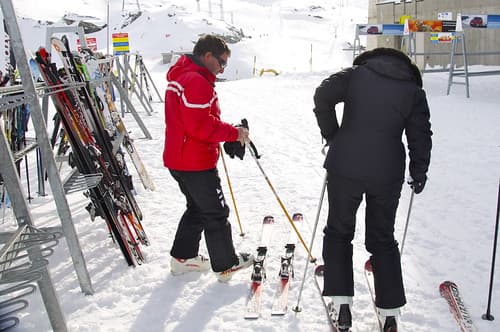Skis back on