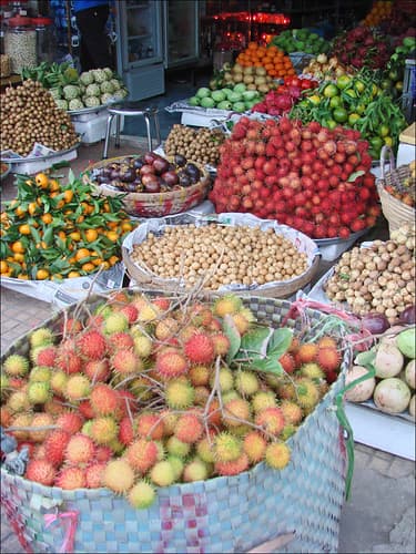 Marché de Can Tho (Vietnam)
