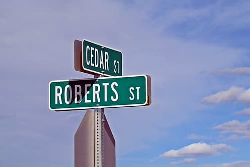 The Corner of Cedar and Roberts